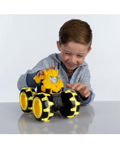 Електронна играчка Tomy - Monster Treads, Bumblebee, със светещи гуми - 5